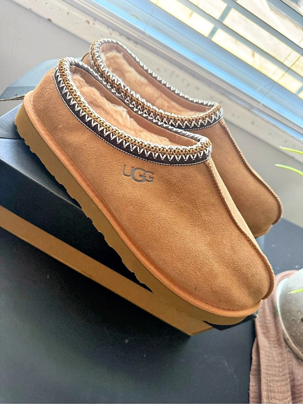 UGG Tasman Men's Brown Slip-On Shoes US 13